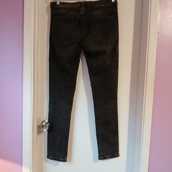 Banana Republic Premium  Denim Women's Skinny Black Jeans SZ 26 - Picture 7 of 11